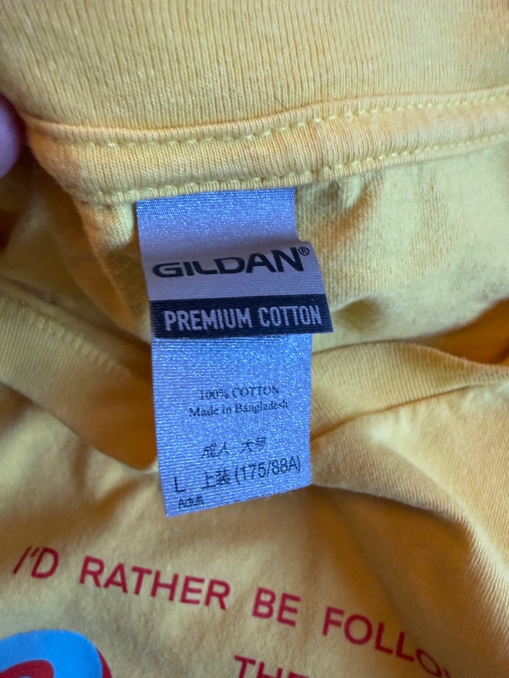 Gildan Yellow Grateful Dead Graphic Tee View 2